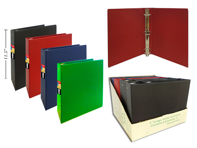 Selectum Hard Cover Vinyl 3-Ring Binder + Pockets ~ 3"-0