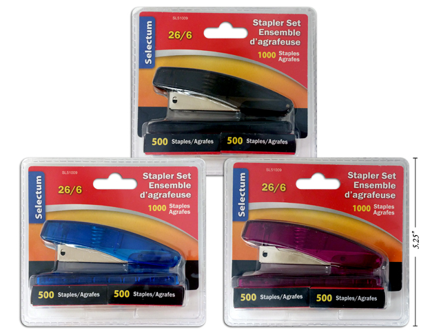 Selectum Desk Stapler with 1000 Staples-0