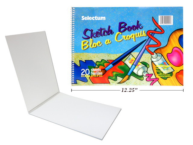 Selectum Coil Sketch Pad - 9" x 12" ~ 20 sheets-0