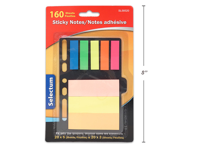 Selectum Sticky Notes ~ 2 Sizes ~ 160/sheets-0