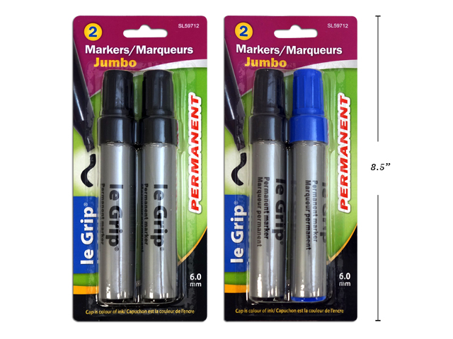 Selectum Jumbo Permanent Markers~ 2 per pack-0