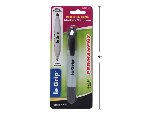 Selectum Dual Tip Permanent Black Marker-0
