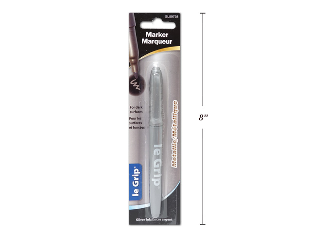 Selectum Fine Point Metallic Silver Permanent Marker ~ 1 per pack-0