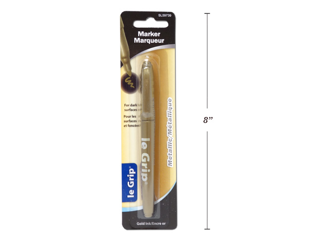 Selectum Fine Point Metallic Gold Permanent Marker ~ 1 per pack-0