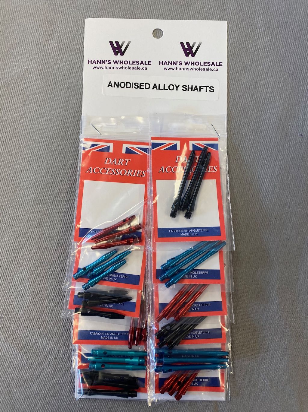 Anodised Alloy Shafts ~ 12/cd-0