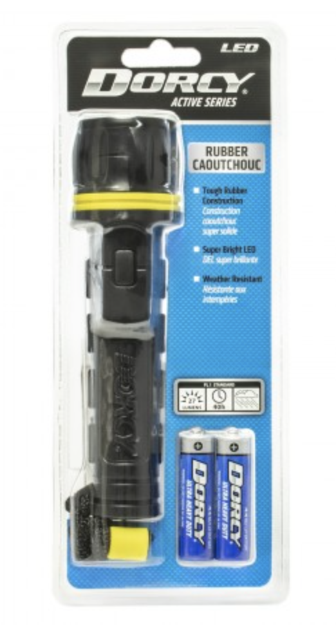 Dorcy LED Rubber Flashlight ~ Black-0