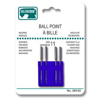 Ball Point Sewing Machine Needles - Size 11 ~ 4 per pack-0