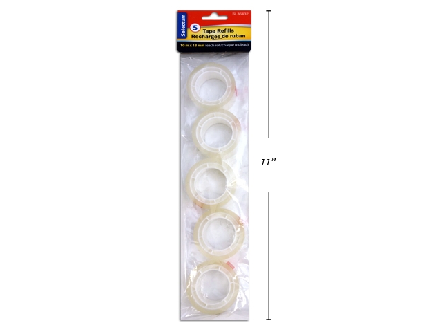 Selectum Transparent Tape Refills for Dispensers ~ 5 per pack-0