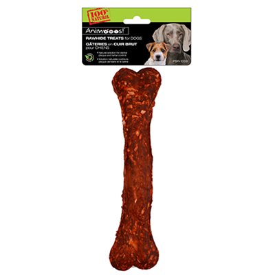 Dog Rawhide Pressed Bone ~ 8"-0