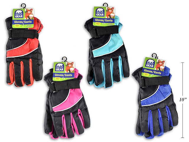 Kid's Insulated Ski Gloves ~ Sizes 3-6X-0
