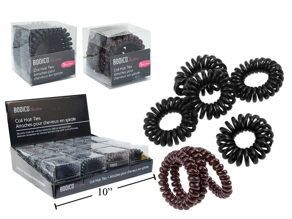 Bodico Coil Hair Ties ~ 5 per pack-0