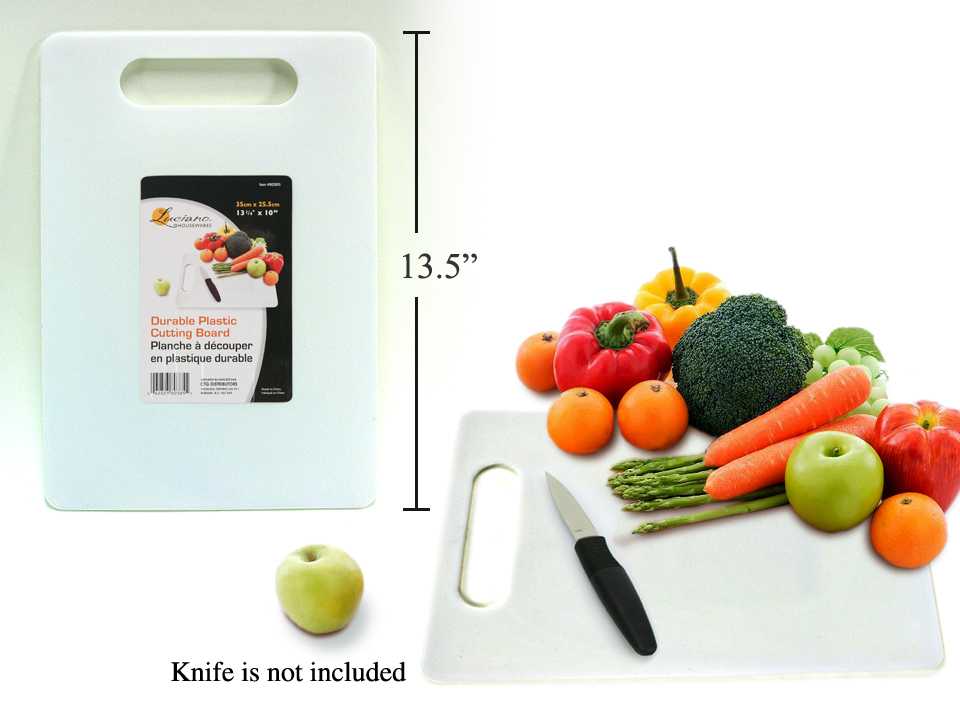 Durable Plastic Cutting Board ~ 13-1/4" x 10"-0