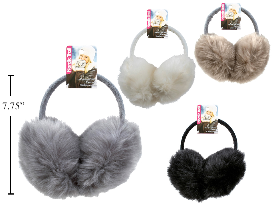 Adult Deluxe Faux Fur Earmuffs -0