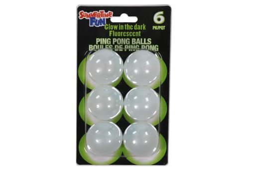 Ping Pong Balls - Glow-in-the-Dark ~ 6 per pack-0