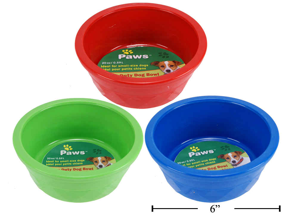 Heavy Duty Plastic Pet Bowl ~ 20oz-0
