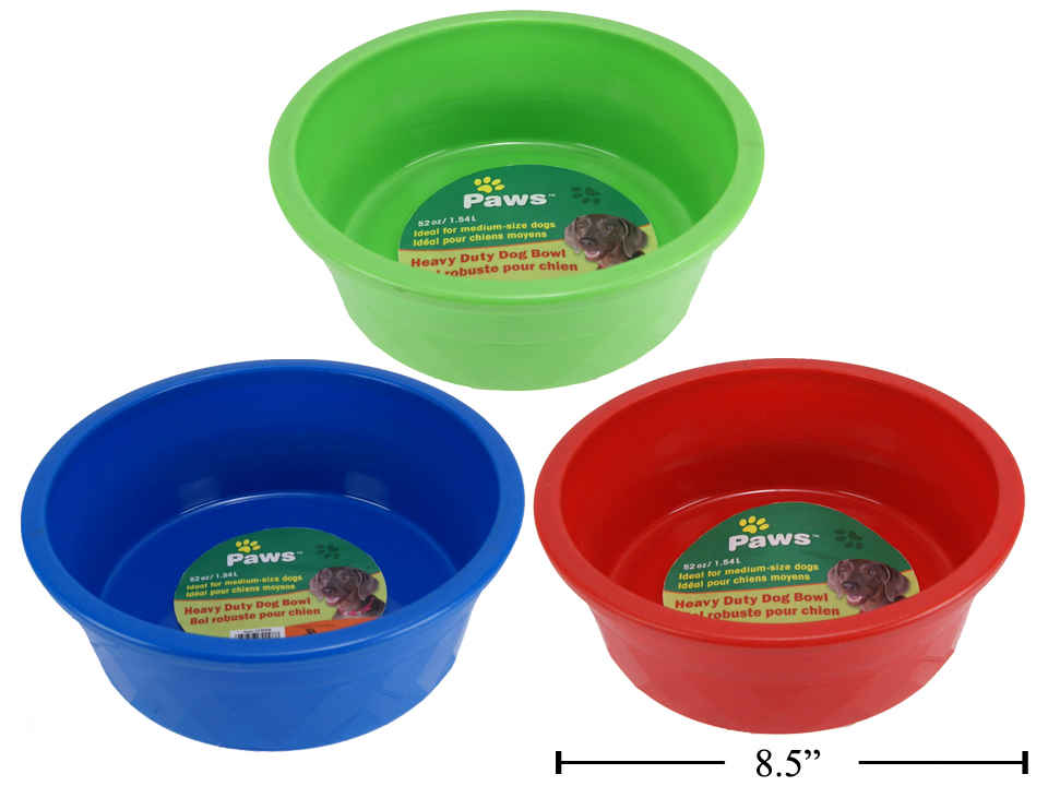 Heavy Duty Plastic Pet Bowl ~ 52oz-0