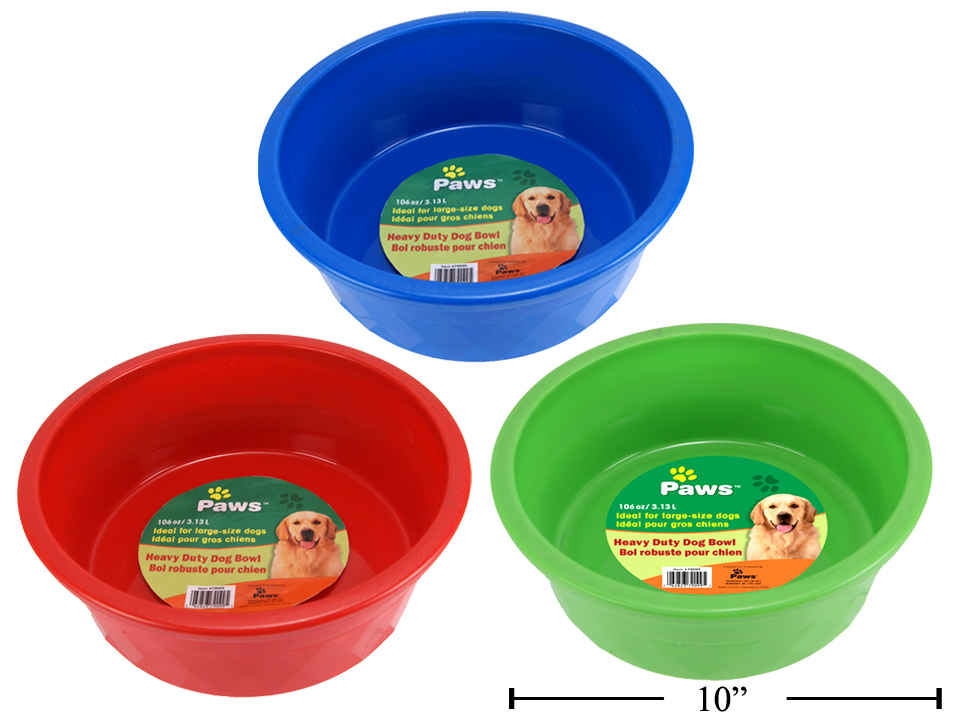Heavy Duty Plastic Pet Bowl ~ 106oz-0