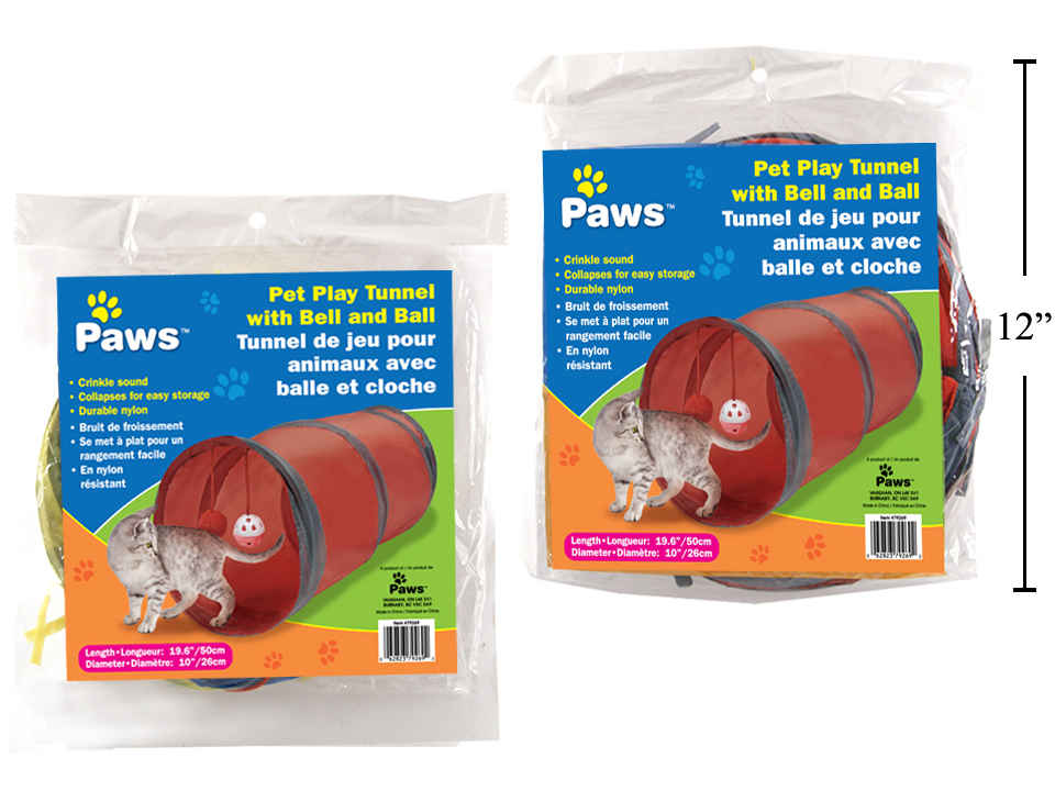 PAWS Pet Play Tunnel ~ 9.75" x 19.5"-0