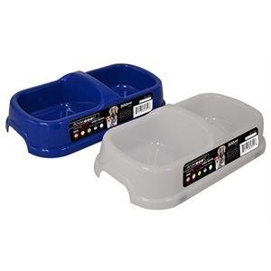Animoos Plastic Double Feeding Dish ~ 300ml-0