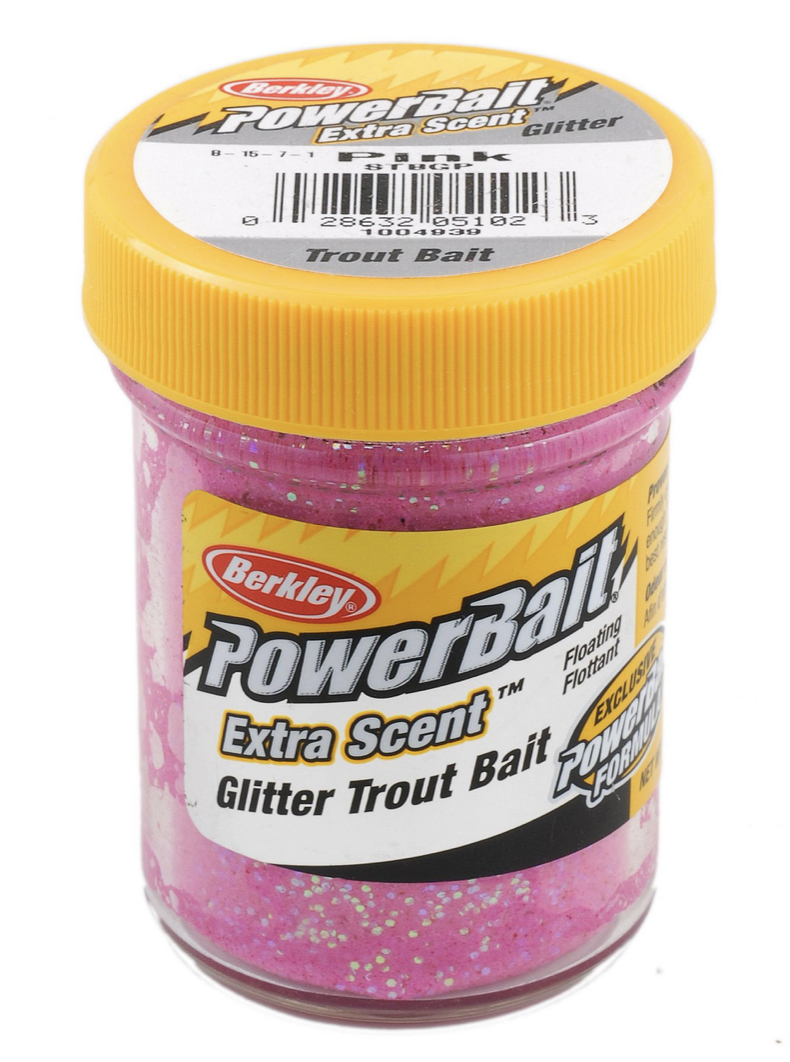 Berkley PowerBait Glitter Trout Bait ~ Pink-0