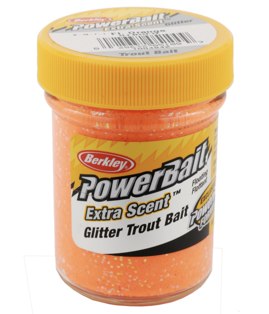 Berkley PowerBait Glitter Trout Bait ~ Fl. Orange-0