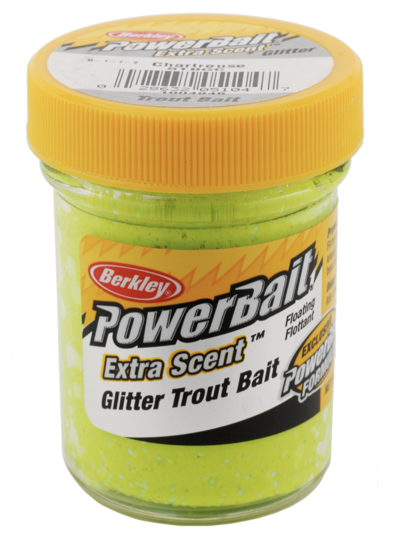 Berkley PowerBait Glitter Trout Bait ~ Chartreuse-0