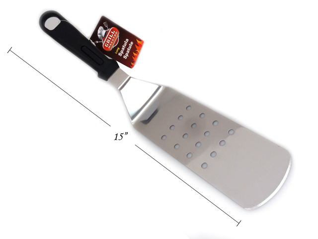 BBQ Stainless Steel Long Blade Spatula ~ 2-7/8" x 15"-0