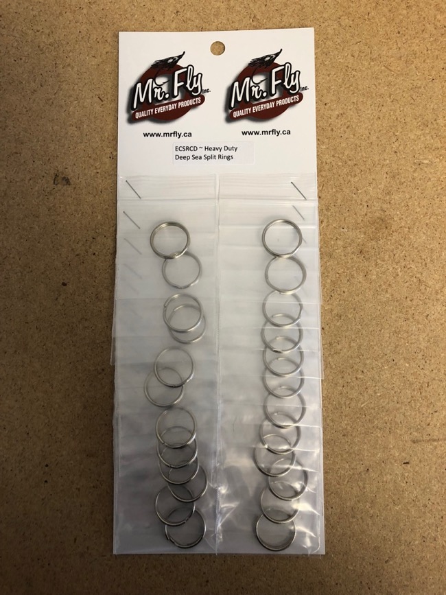 Eagle Claw Heavy Duty Deep Sea Split Ring ~ 24 per card-0