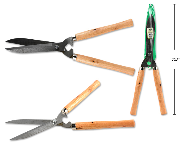 Garden Shears with Wooden Handle ~ 18.5"-0