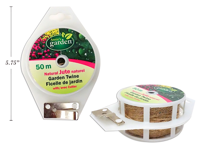 Natural Jute Twine with Cutter ~ 50m-0