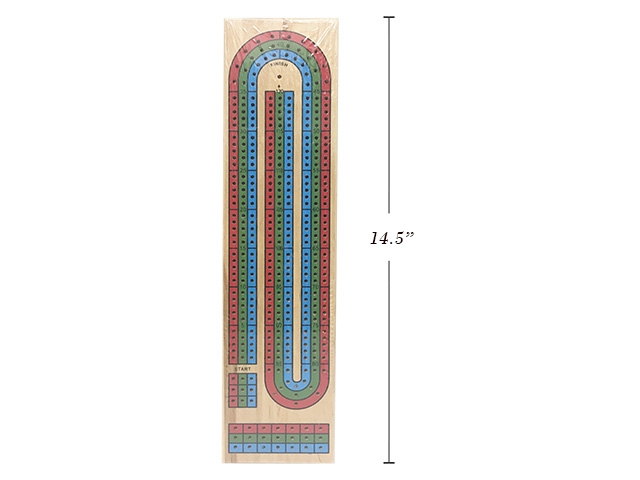 Selectum Wooden 3-Lane Crib Board with Pegs-0