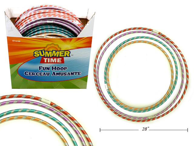 Laser Ribbon Fun Hoop ~ 4 assorted sizes-0