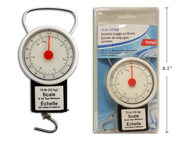 Portable Luggage Scale with Built-In 1M Tape Measure-0