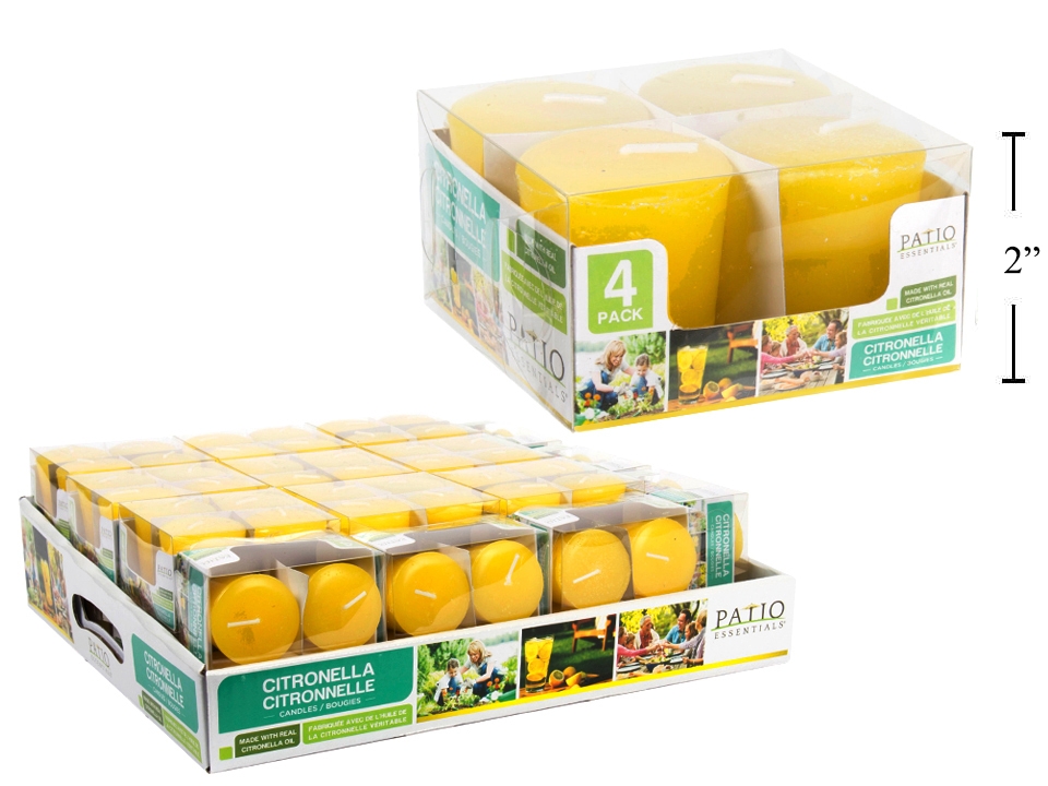 Citronella Votive Candles ~ 4 per pack-0