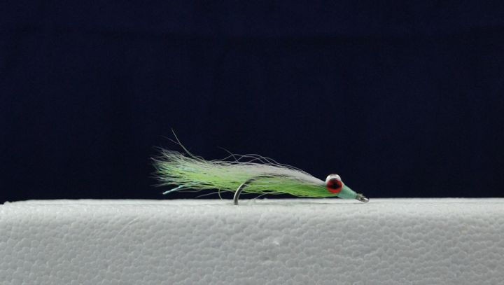 Clouser Minnow Flies - Size 2 ~ Chartreuse / White-0