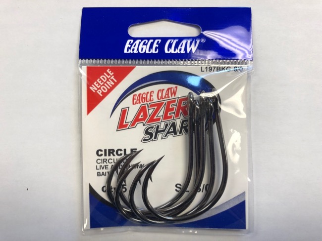 Eagle Claw Lazer Sharp Circle Hook - Platinum Black - Size 4/0 ~ 6 per pack-0