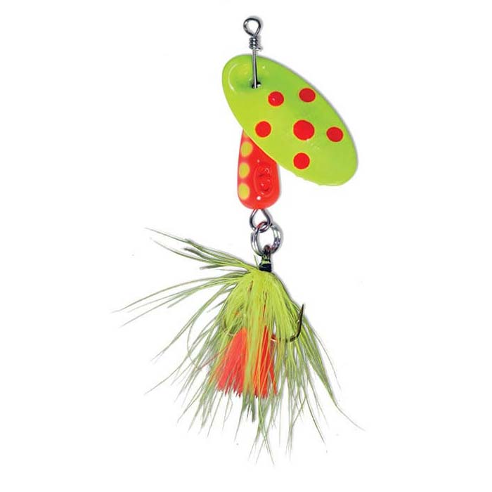 Panther Martin Lure - Size 2 ~ Spotted Fly Fluorescent Yellow & Fluorscent Red-0