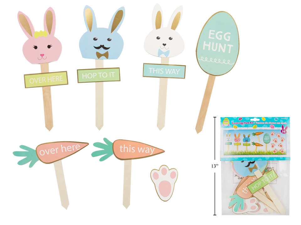 Easter Card Board Egg Hunt Kit ~ 8 pieces-0