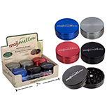 MojiMellow 2" Aluminum Grinder with Magnetic Lid ~ 3 Part-0