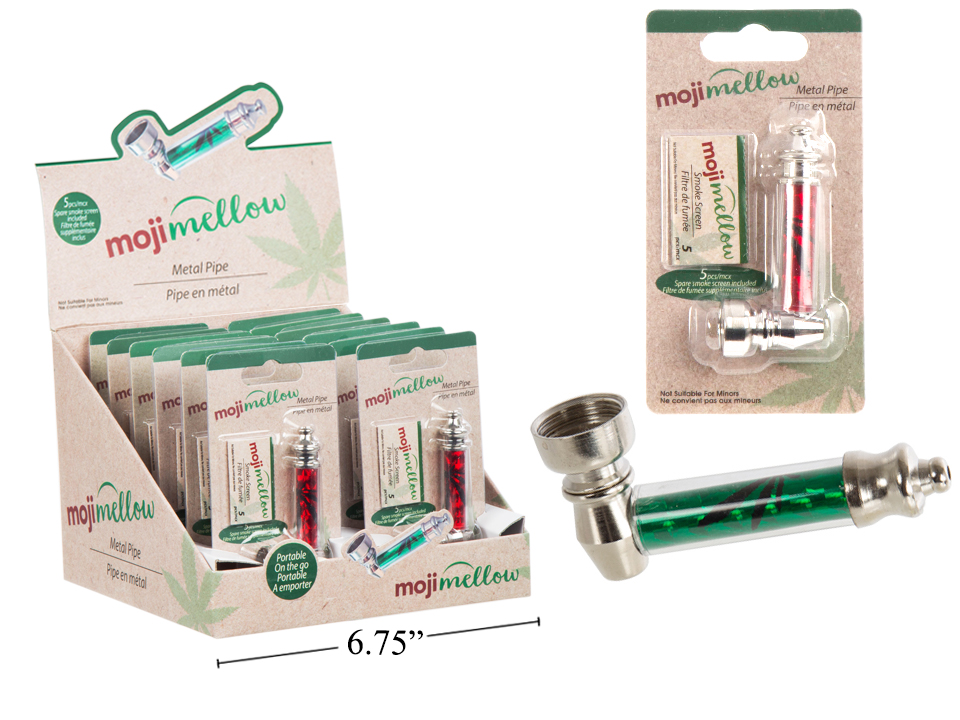 MojiMellow Metal Pipe with 5 Screens ~ 12 per display-0