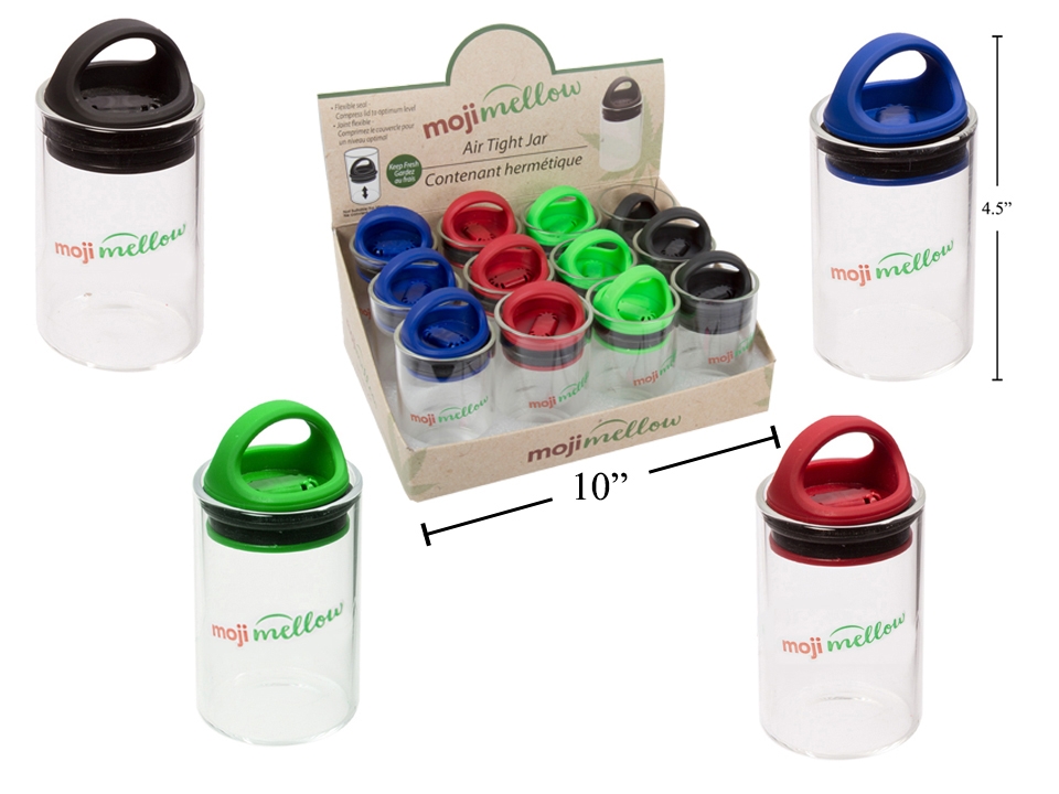 MojiMellow Air Tight Glass Storage ~ 12 per display-0