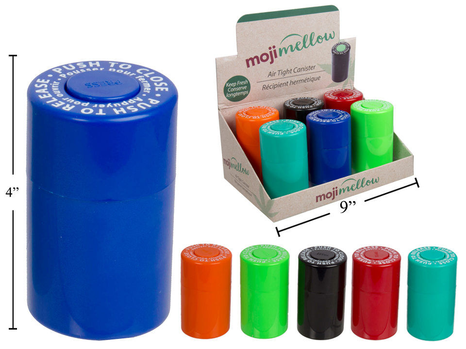 MojiMellow Air Tight Canister ~ 6 per Display-0