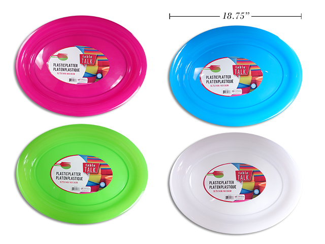 Platter Colored Oval Platter ~ 18-3/4"-0