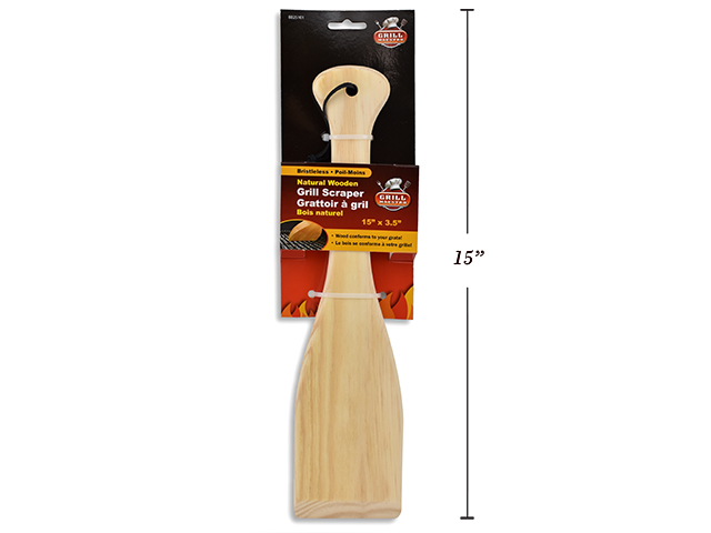 BBQ Wooden Grill Scrapers ~ 15"L-0