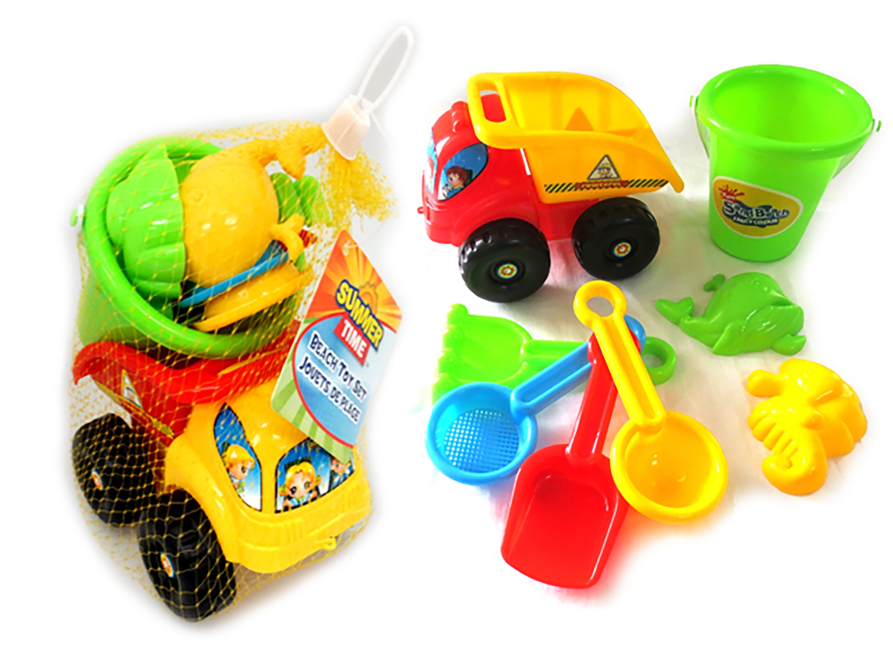 Beach Dump Truck with Bucket + Tools ~ 8 piece set-0