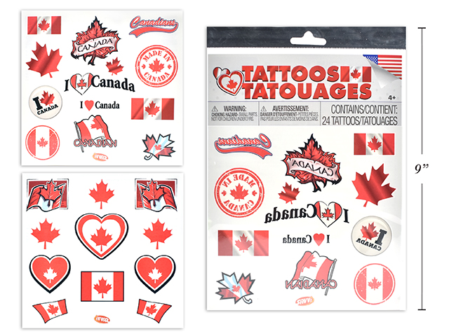 Canada Day Tattoos ~ 24 per pack-0