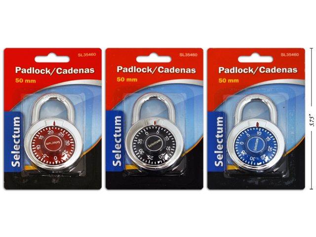 Selectum Colored Combination Padlock ~ 50mm-0