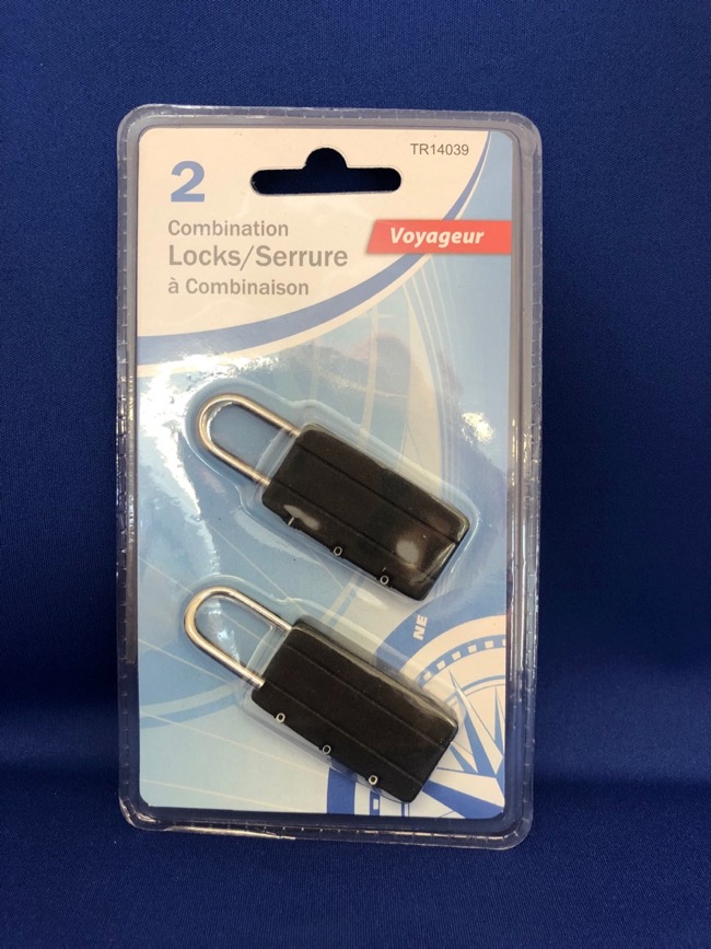 Luggage / Travel Combination Padlocks ~ 2 per pack-0