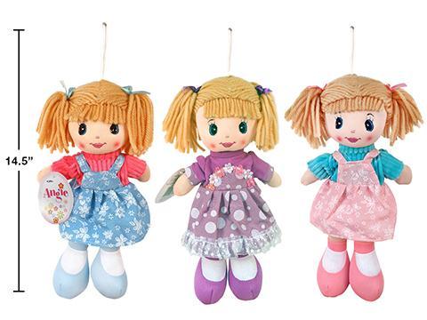 10" Light Skinned Soft Doll-0