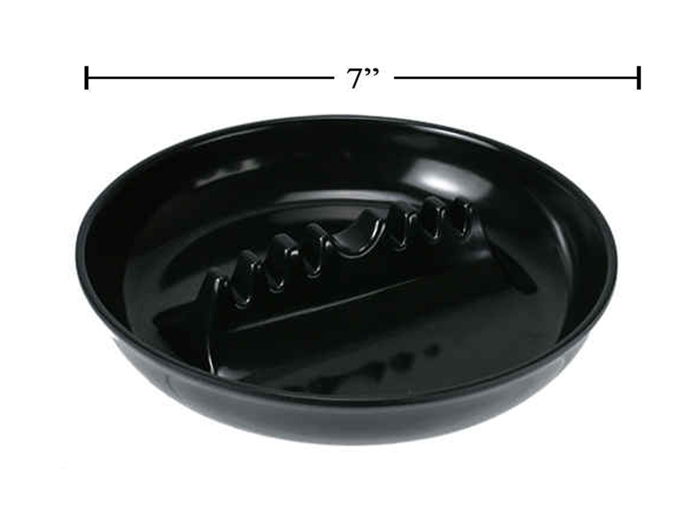 Melamine Round Black Ashtray ~ 7"-0